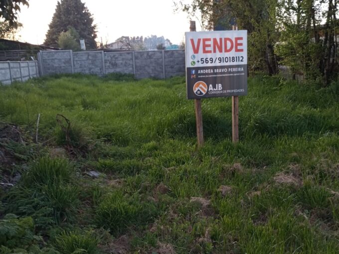 Se vende terreno sector urbano Pitrufquen